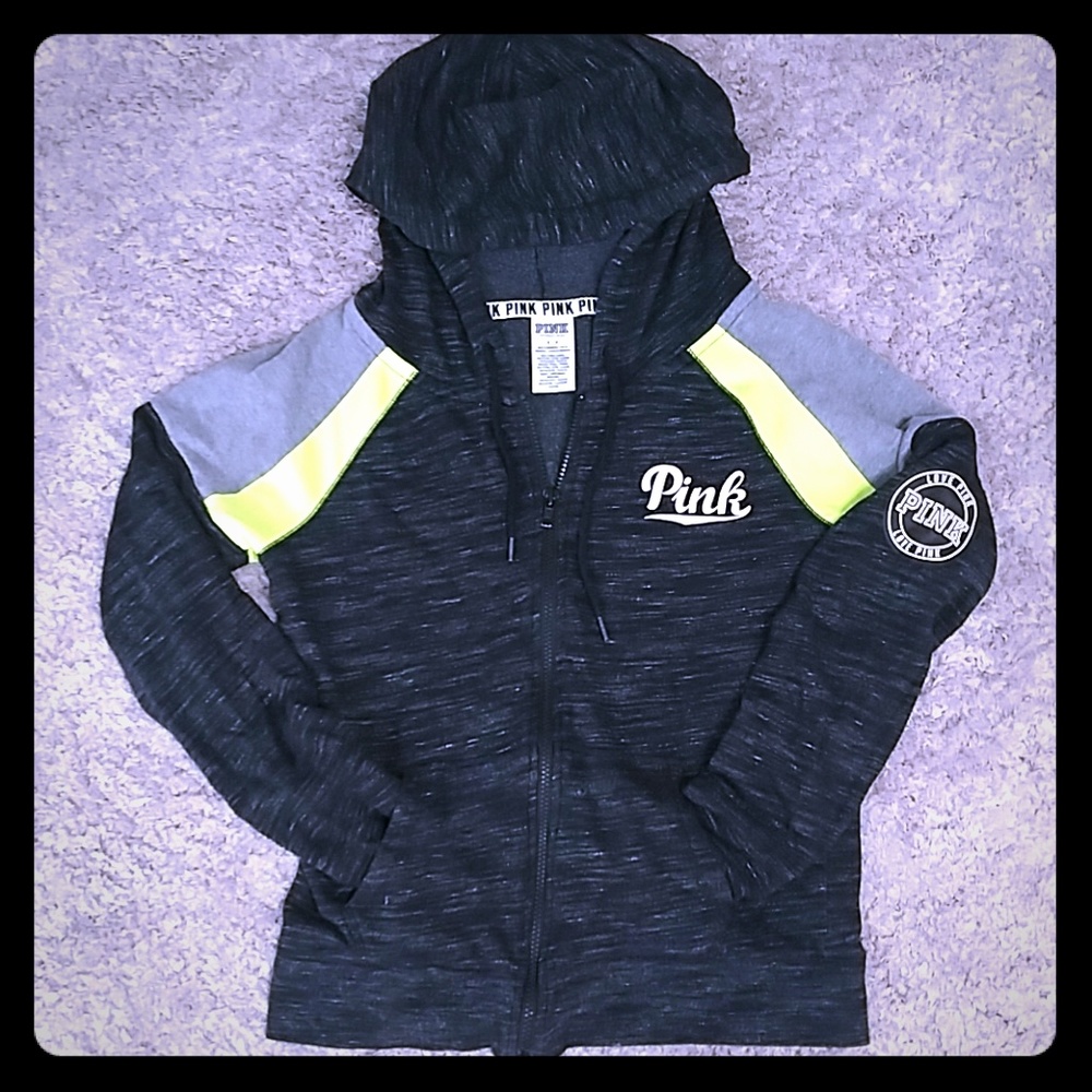 Victoria's Secret Pink zip-up hoodie, small